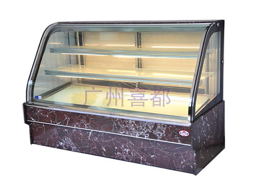 Deluxe Domineering H type curved glass cake freezerXID-HB