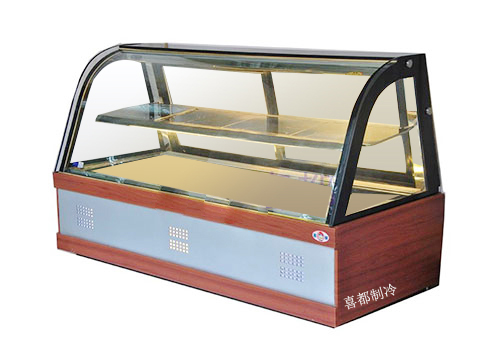 Deluxe III type Double curved glass cake freezerXID-RMB2