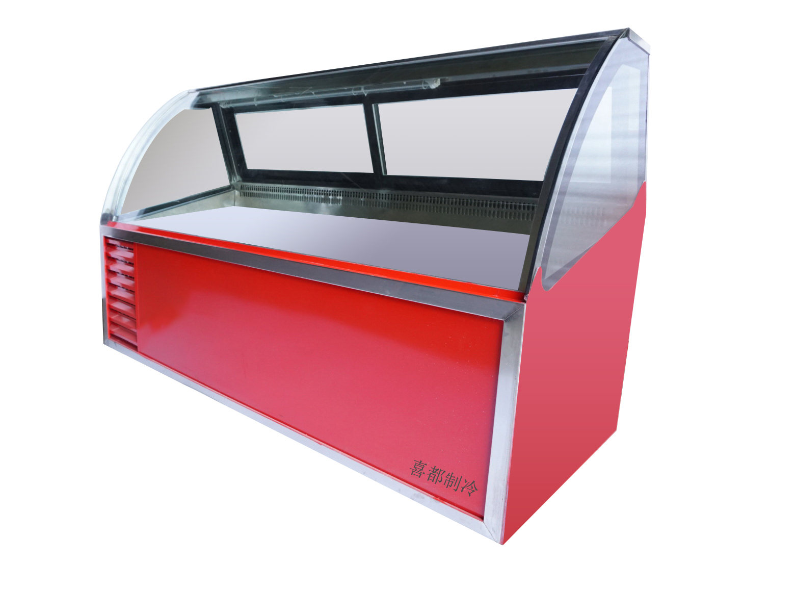 Red stainless steel arc cooked refrigeratorXID-HBS