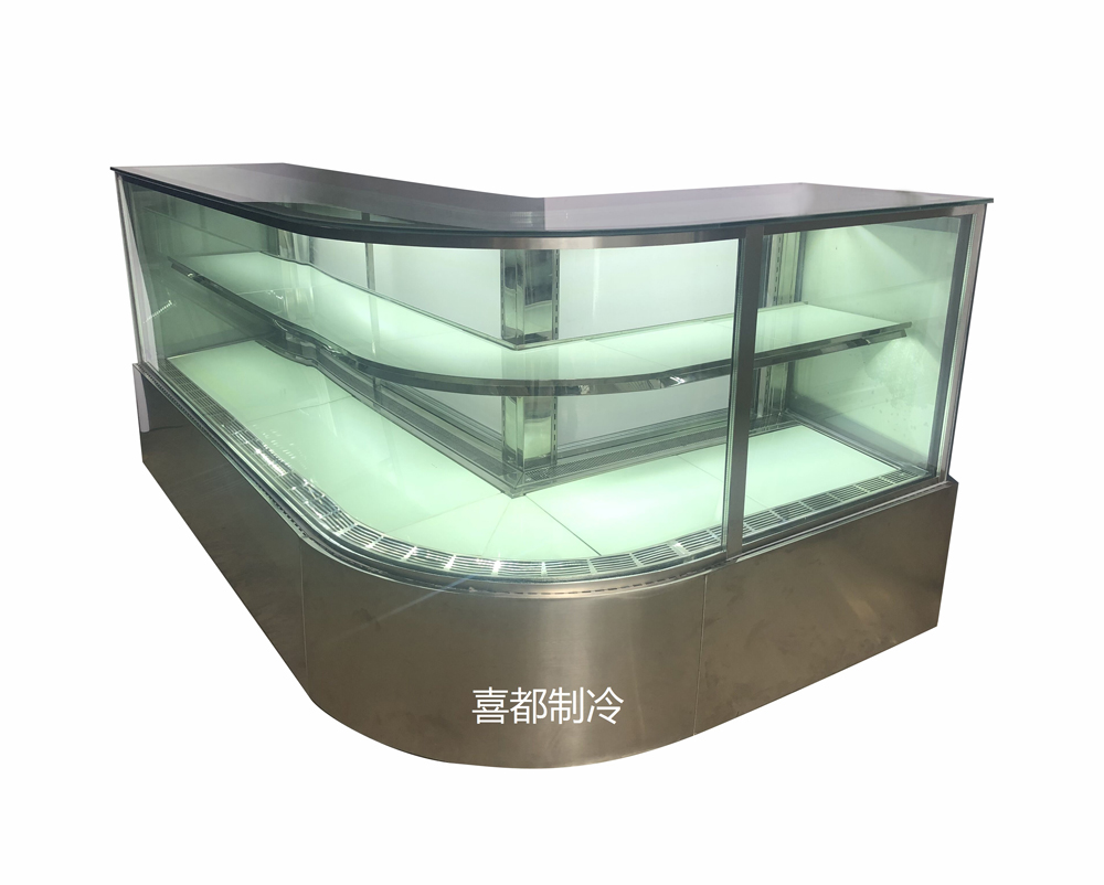 弧形轉(zhuǎn)角蛋糕展示柜XID-XGZ