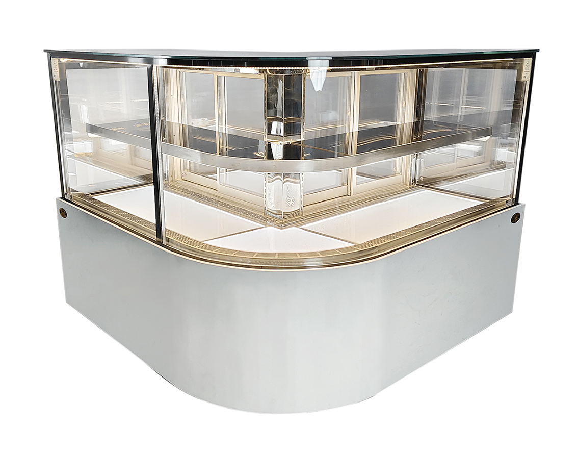 L-shaped two-storey curved corner refrigeratorXID-LZHH